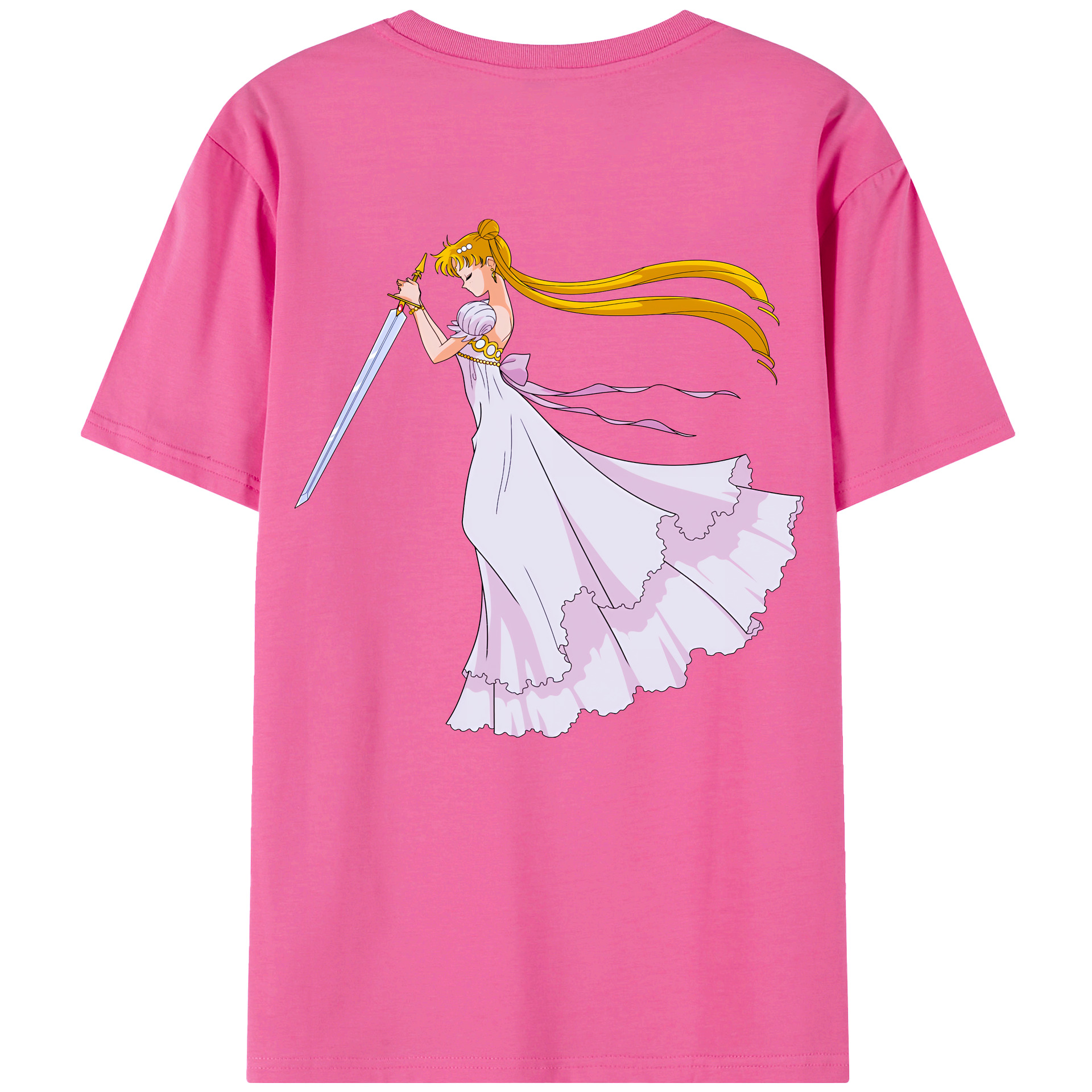 （画像用） 美少女戦士セーラームーン 愛野 美奈子 あいの みなこ Sailor Moon Aino Minako レディース半袖Tシャツ(バックプリント)